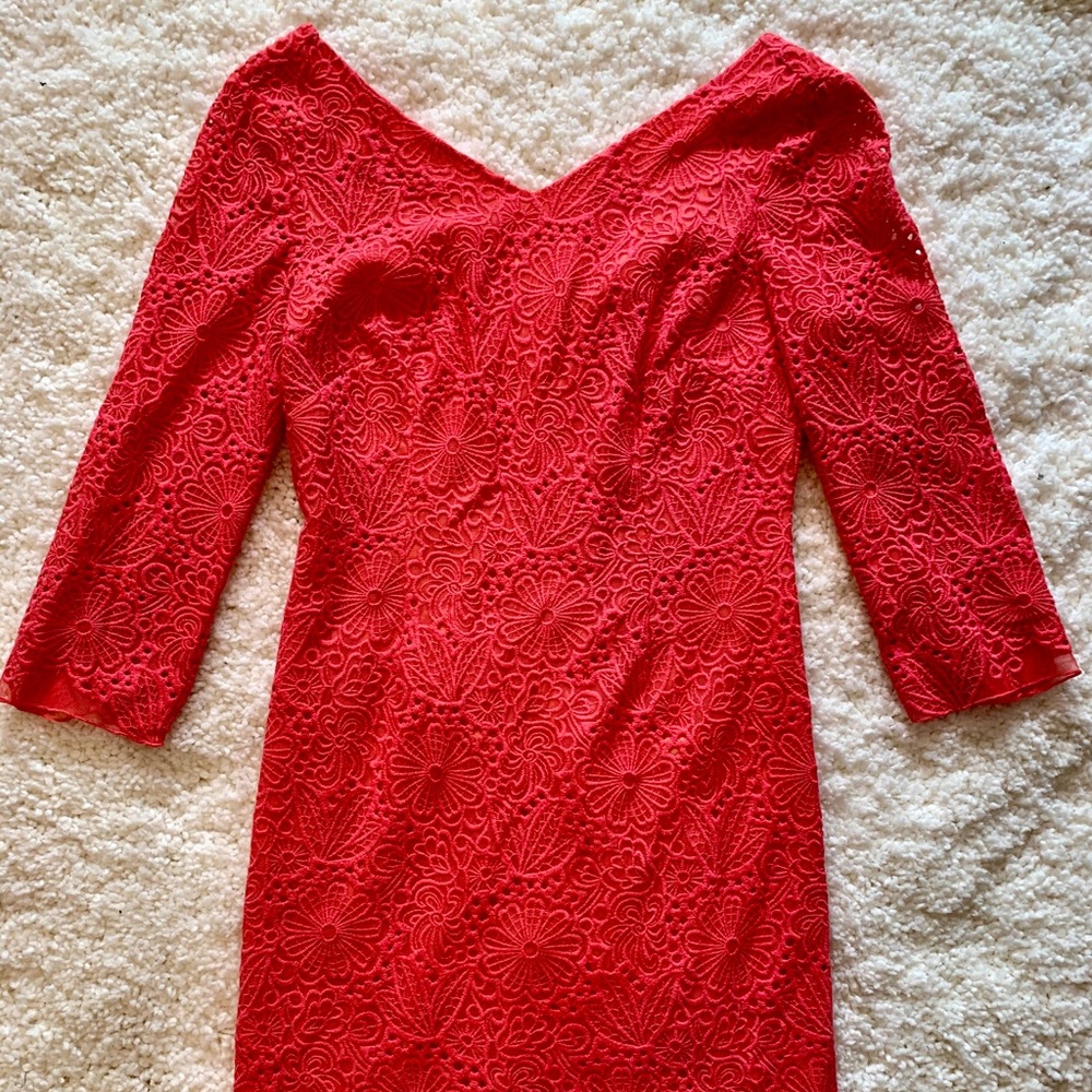 Lilly Pulitzer - Jenelle Coral Shift Dress Size 2